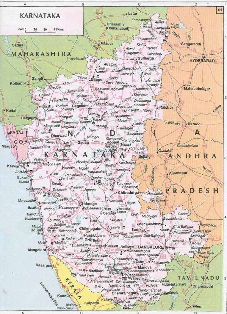 Map to Bhalki
